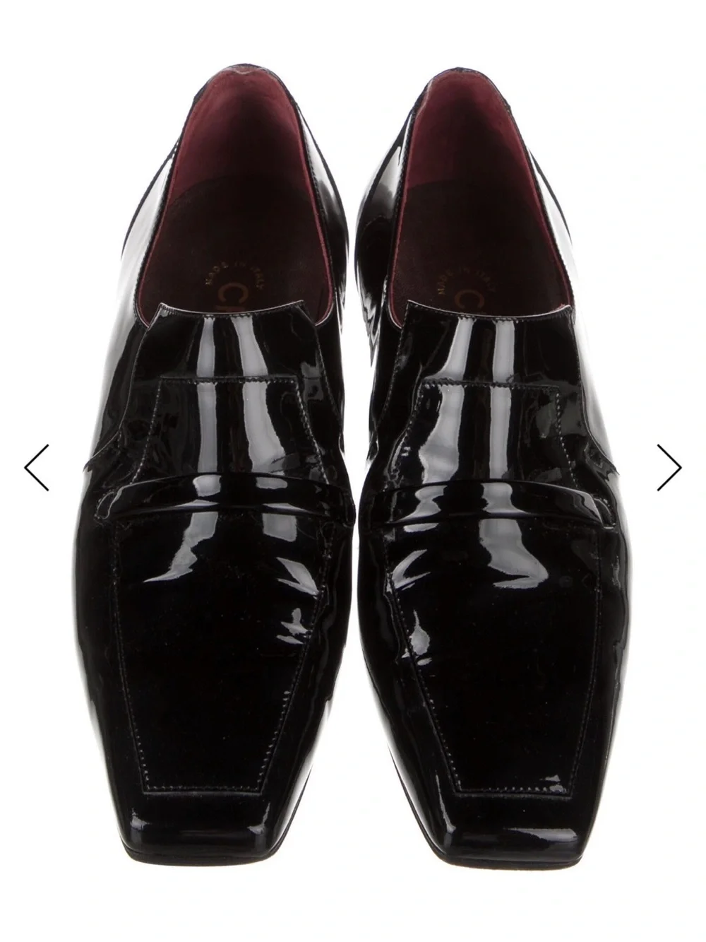 Channel 2008 Black Patent Leather Oxford Loafers